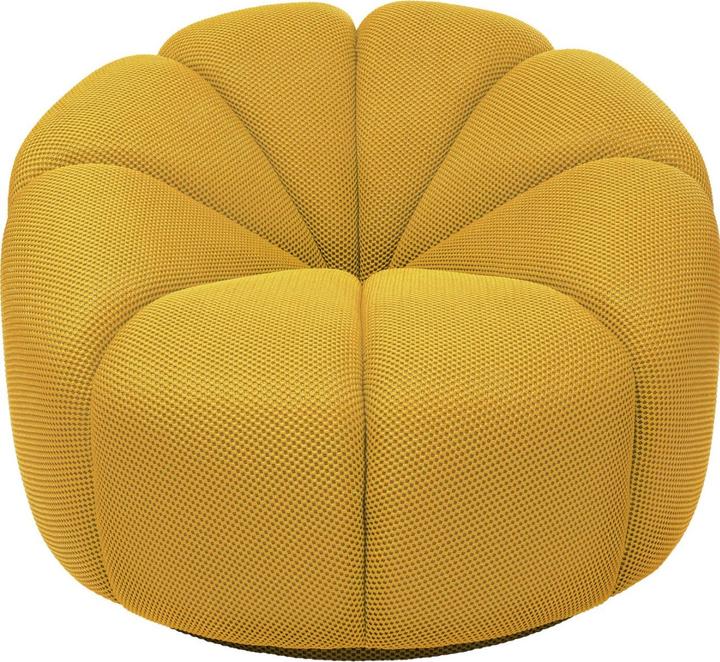 Kare Design Fauteuil pivotant Peppo Lounge Jaune
