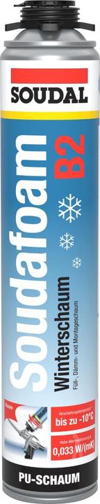 Soudal Soudafoam 1K Winterschaum Pistolenschaum B2 grün 750 ml (750 ml)