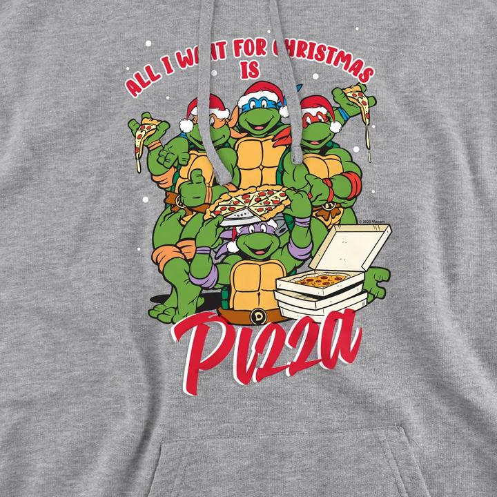 Immagine prodotto Teenage Mutant NT Felpa con Cappuccio Natale Pizza Uomo (XXL)