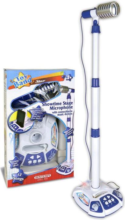 Actual product image Bontempi Vintage stage microphone blue