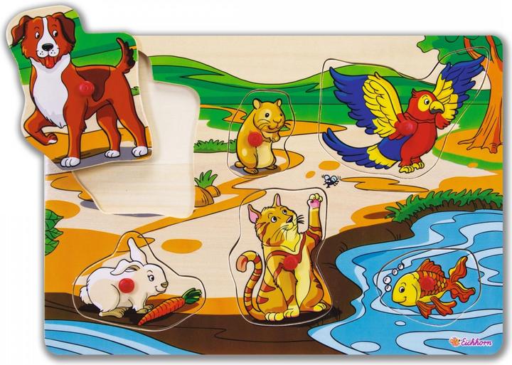 Actual product image Eichhorn 100005452 -, pegboard puzzle, 6 assorted (1000 pieces)