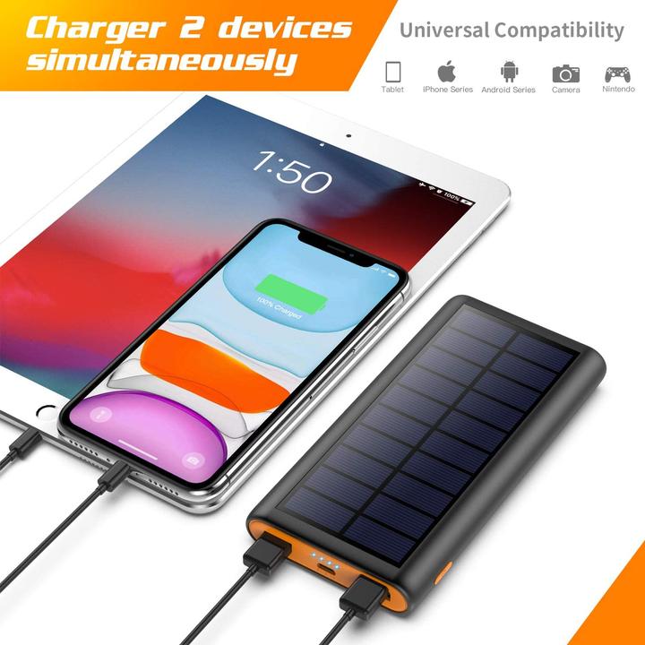 Produktbild QTshine Solar Ladegerät (26800 mAh, 99.16 Wh)