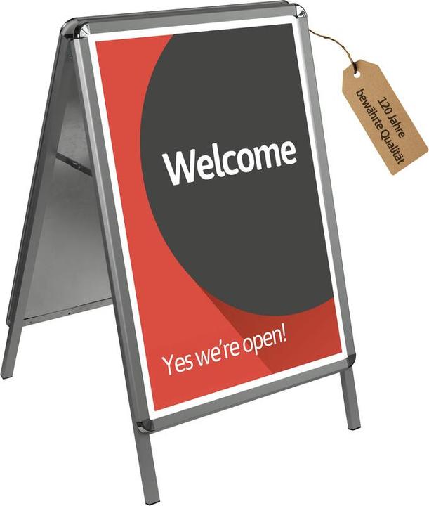 Actual product image Dönges Kundenstopper A-Schild aus Metall