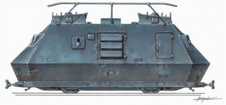 Actual product image Planet Models Steyer K 2670 rail armoured car