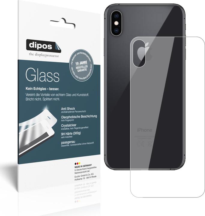 Dipos Displayschutz Anti-Shock (2 Stück, Apple iPhone XS Max)