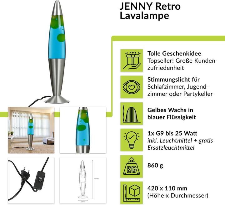 Produktbild Licht-Erlebnisse Jenny (210 lm, G9)