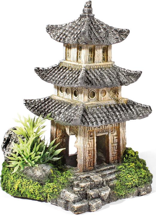 Produktbild Deep Sea Aquariumdekoration Asia Tempel mit 10x9x14.5cm