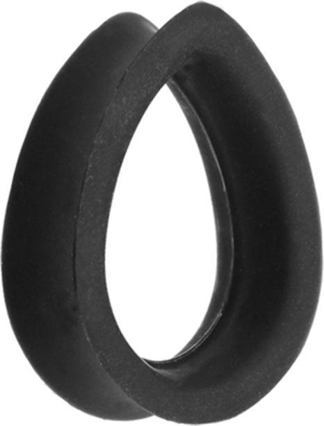 Star Piercing Flared Tunnel schwarz Tropfen (ohne Messing, Silikon)