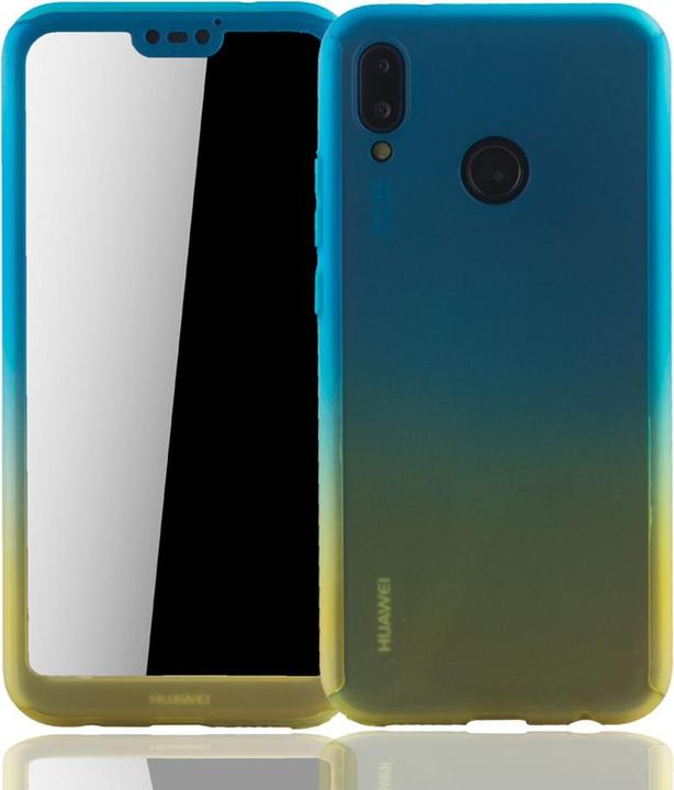 Actual product image König Design Case Mobile Protection for Huawei P20 Lite Full Case Cover Screen Protector Bumper Yellow (Huawei P20 Lite)