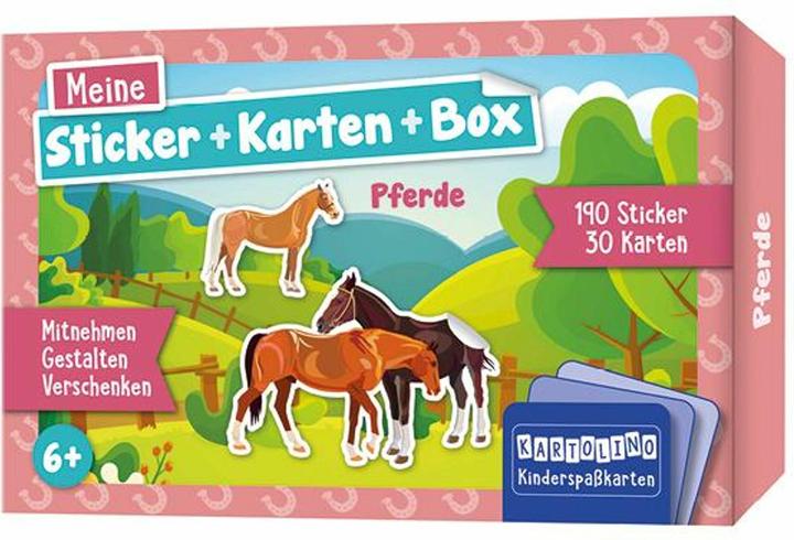Produktbild Meine Sticker + Karten + Box - Pferde