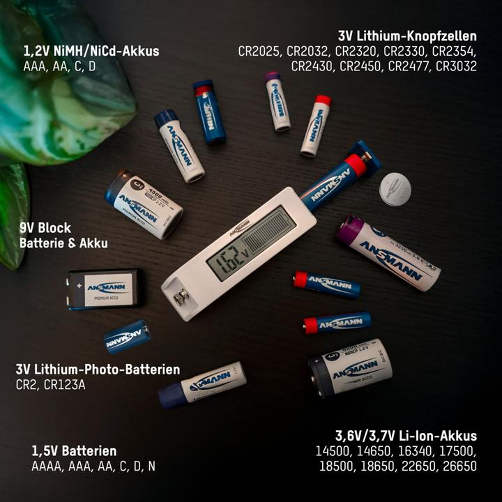 Produktbild Ansmann Batterietester Universell LC-Display
