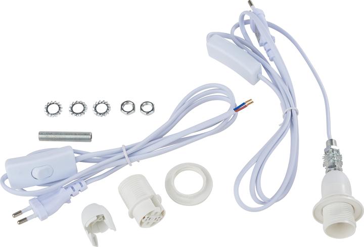 Actual product image VBS Lamp connection cable set E14, white, 2 pieces
