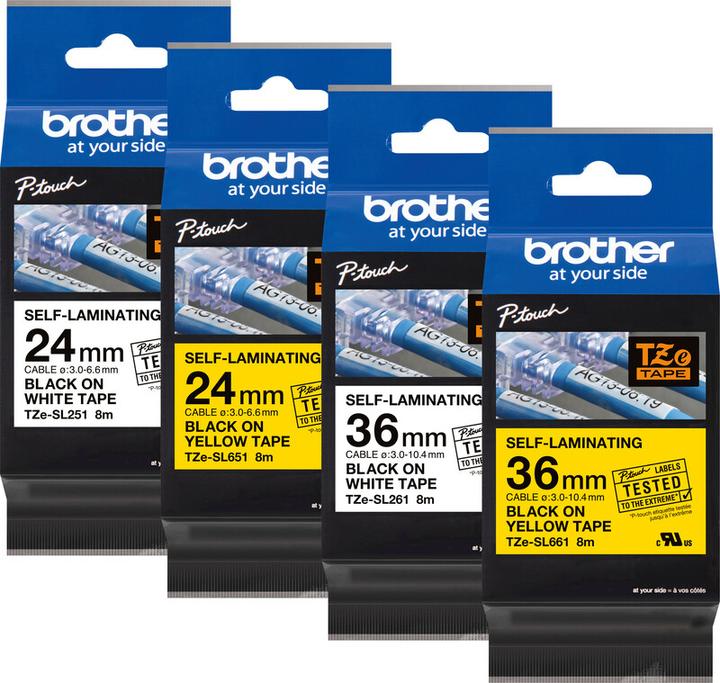Produktbild Brother TZe-SL651 (2.40 cm, Gelb)