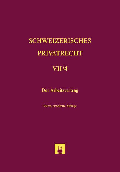 Produktbild Der Arbeitsvertrag (Deutsch, Frank Vischer, 2014)