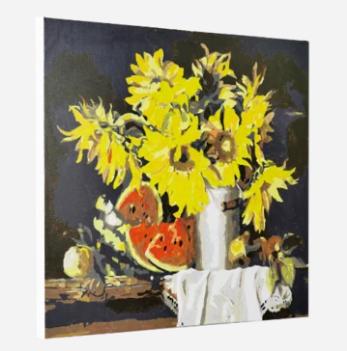 Produktbild Craft Buddy Malen nach Zahlen Bild-Set 40x50cm Sommer-Tisch