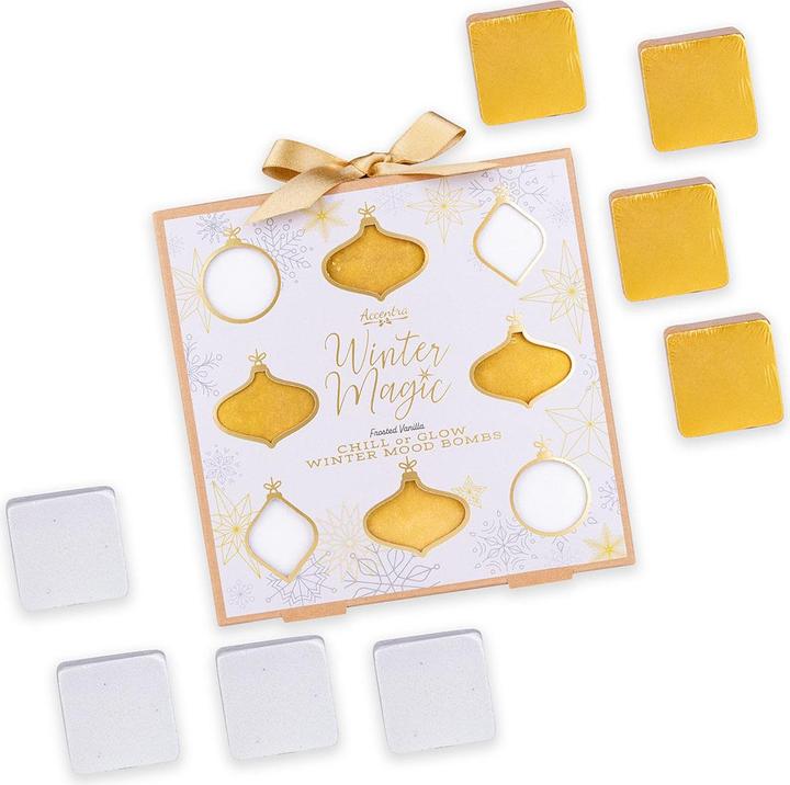 Produktbild Accentra Badebombe WINTER MAGIC in Geschenkbox, Duft: Frosted Vanilla (Badekugeln)
