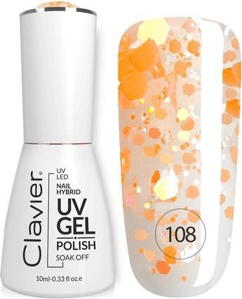 Clavier Luxury Nail Hybrid Uv Gel Hybrid Nail Polish 108 Orangeade 10Ml (10 ml)
