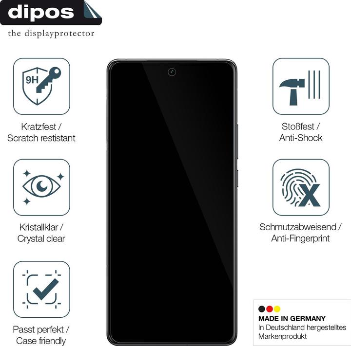 Produktbild Dipos Displayschutz Anti-Shock (2 Stück, Vivo X100)