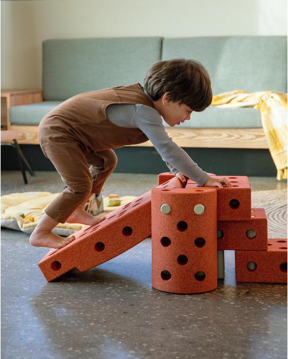 Actual product image Modu Dreamer Kit - Zachte blokken- 33 onderdelen - Open Ended speelgoed - Speelgoed 1 -2-3 jaar - Burnt O