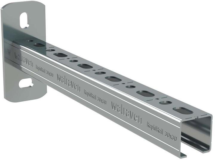 Produktbild Walraven Wandkonsole RapidRail 30x30 ev L: 500 mm mit Schnittmarkierungen