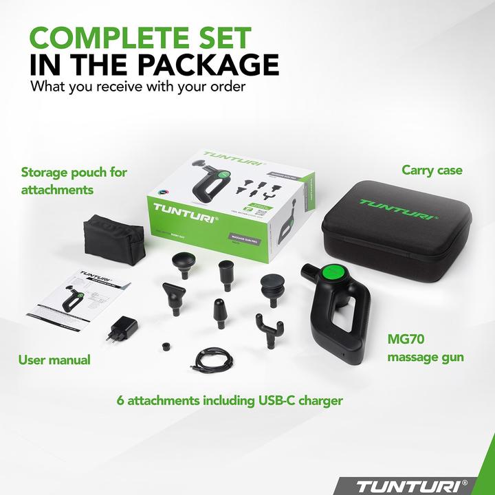 Image du produit Tunturi Massage Gun Pistole MG70 PRO