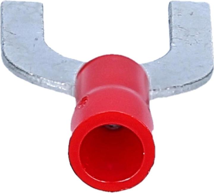 Actual product image Kalitec 100 pieces Cembre RF-U8 fork cable lugs insulated U8 red I Industrial quality
