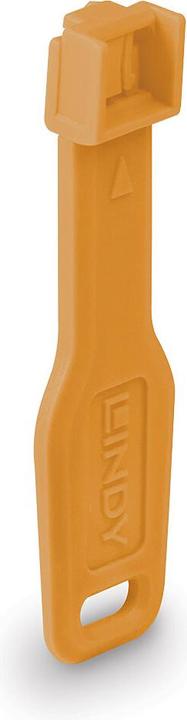Image du produit Lindy RJ45 Port Locks Orange 10 pcs+ 1 clé (47897)