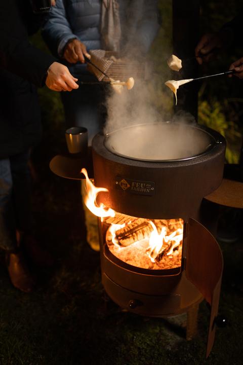 Actual product image Feu du Jardin Outdoor and Fondue Oven Deluxe rust