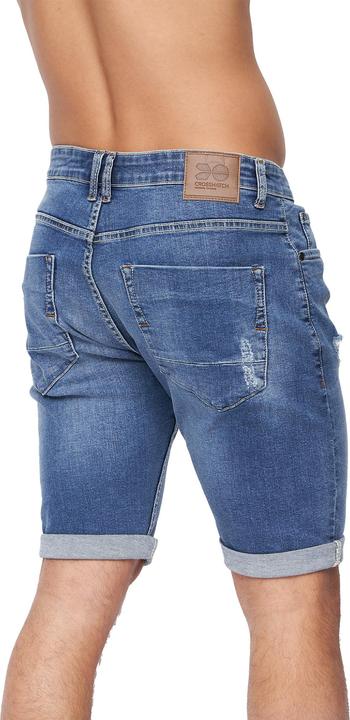 Actual product image Crosshatch Mens Riptrey Abraised Denim Shorts (Frequency band 38 (2600 MHz))