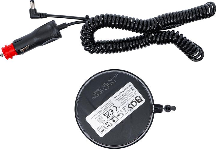 Productafbeelding BGS Zwaailamp op batterijen | geel | met magneet | 12 V / 24 V | Ø 130 mm