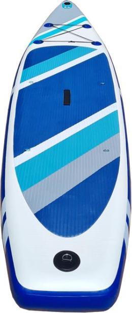 Produktbild Alpidex Aufblasbares Stand Up Paddle Board SUP (320x76x15cm), Tragetasche, Paddel, Luftpumpe, Leash - Cloud