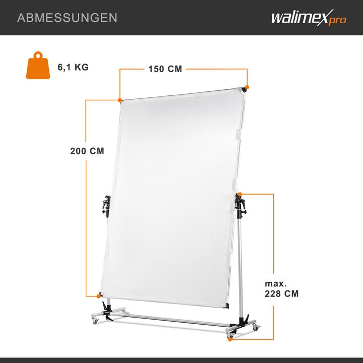 Actual product image Walimex Per rollable reflector panel 150 x 200cm (Reflector, 150 cm)