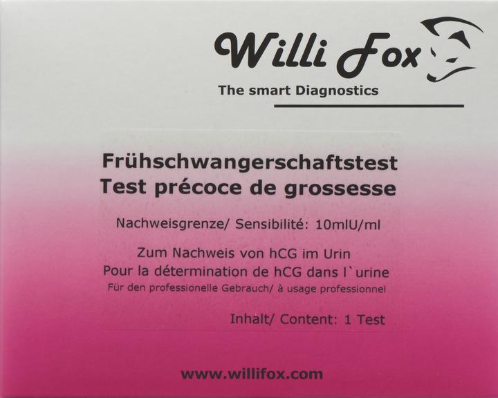 Actual product image Willi Fox Early Pregnancy Urine Test (1pc) (1 x)