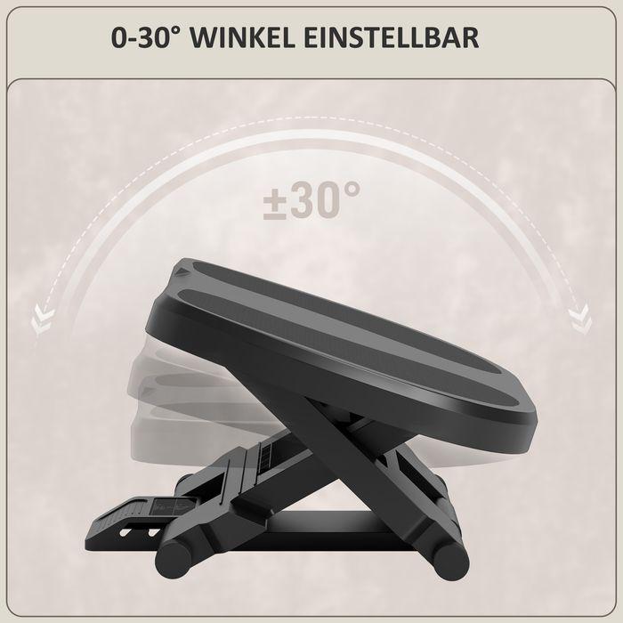 Produktbild Swisshandel24 Fussstütze Schreibtisch, 3 Stufig Höhenverstellbar Fussbank Ergonomische Fussablage (5 cm)