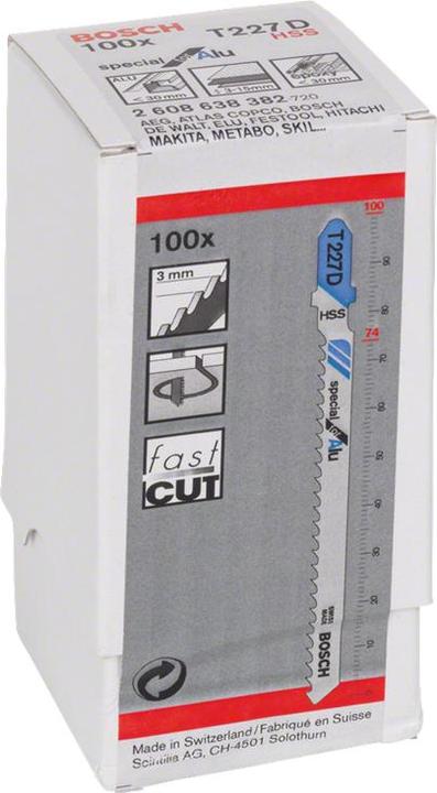 Produktbild Bosch Professional Zubehör PRO Alu curve T227D Stichsägeblatt, 100 mm, 100-tlg.