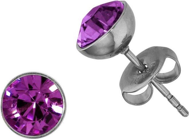 Bijouteria Ohrstecker (Edelstahl, Kristall)