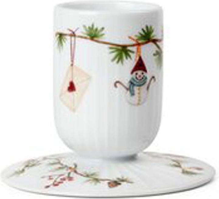 Actual product image Kähler Hammershoi Jul Block Candle Holder (Ø 12 x 9.5 cm)
