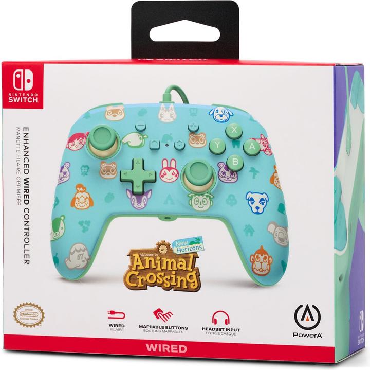 Productafbeelding PowerA Enhanced Wired Controller - Animal Crossing (Switch)