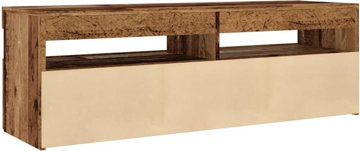 Produktbild VidaXL TV Schrank Lowboard Fernsehschrank Fernsehtisch mit LED Altholz-Optik (120 x 35 x 40 cm)
