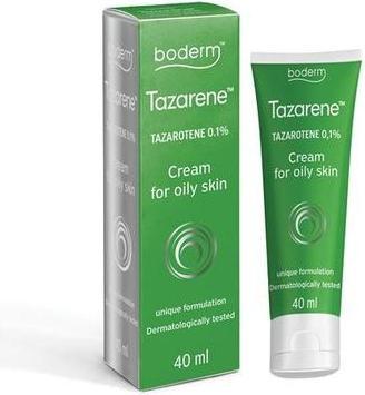 Actual product image Boderm Tazarene 0.1% Cream For Acne - Oily Skin, 40ml (Suntan cream, 40 ml)