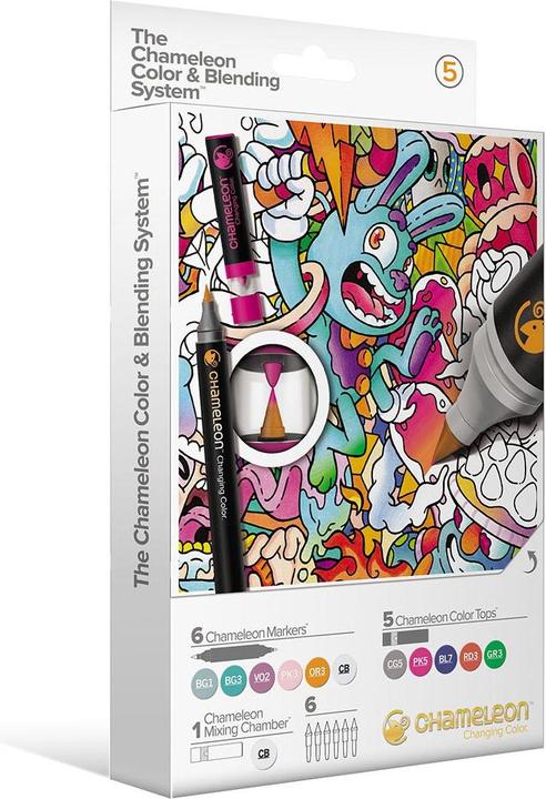 Produktbild Chameleon Aquarellfarbstifte Brushpen Color & Blending Set (Mehrfarbig, 6 x)