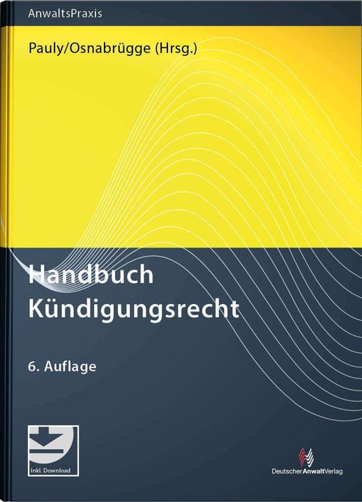 Produktbild Handbuch Kündigungsrecht (Deutsch, Stephan Osnabrügge, Stephan Pauly, 2024)
