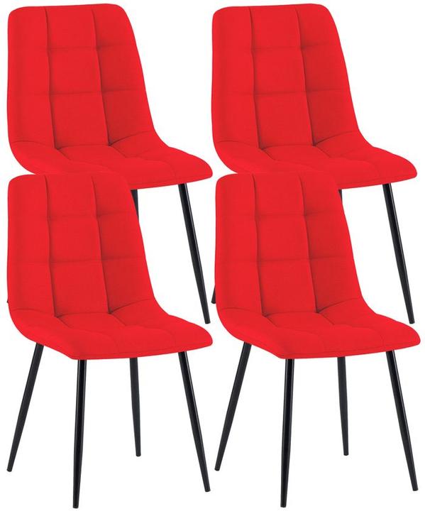 Image du produit Swisshandel24 Set de 4 chaises Antibes Tissu
