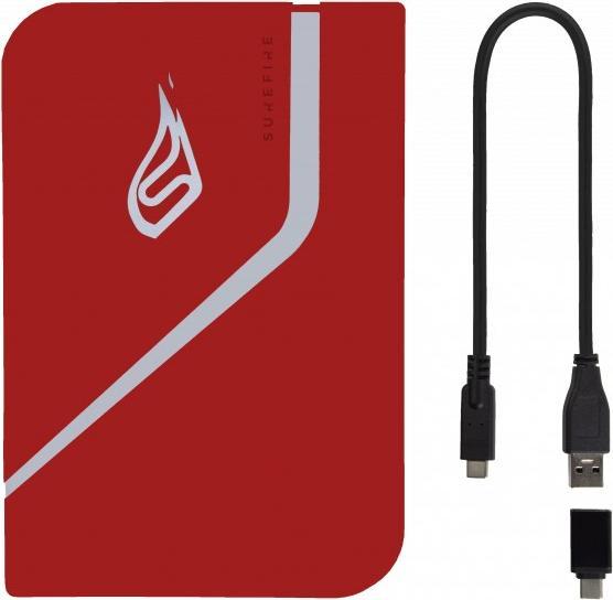 Actual product image Verbatim SureFire PyroDrive Gaming SSD USB 3.2 Gen 1 1 TB Red (1000 GB)