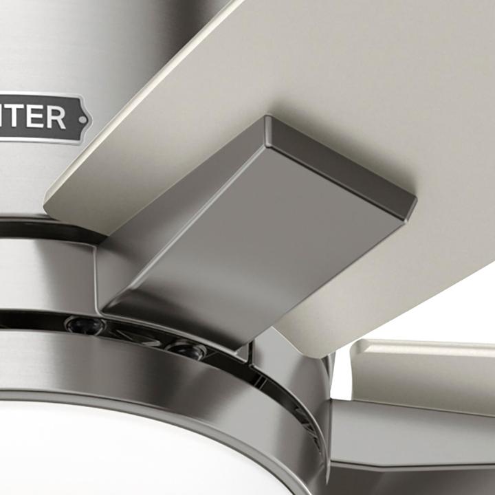 Actual product image Hunter Fans Deckenventilator Valencia Nickel mit LED & Fernbedienung (42 dB)