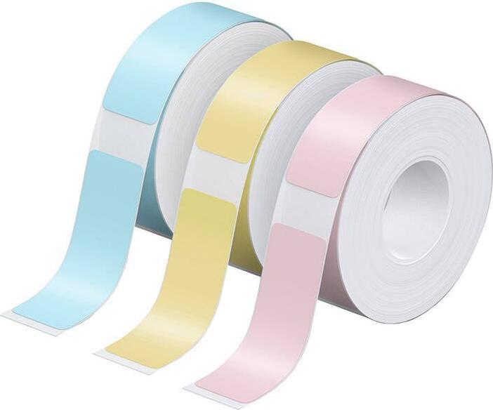 Immagine prodotto Nelko etichetta termica per stampante di etichette P21 (blu/giallo/rosa, 12*40 mm.