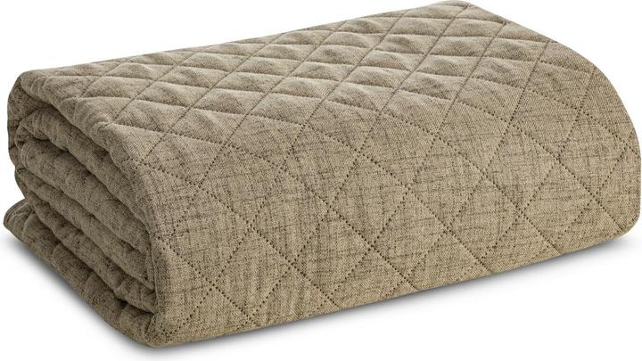 Productafbeelding Eurofirany Sprei met linnenstructuur, doorgestikt volgens het warmpersprocedé, 220 x 240 cm (220 x 240 cm)