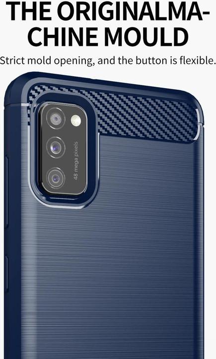 Produktbild Cadorabo TPU Ultra Slim carbon edelstahl Kombi Cover (Samsung Galaxy A41)
