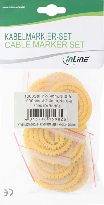Produktbild InLine Kabelmarkierer 3,0-5,2mm