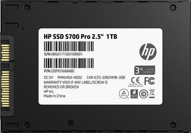 Actual product image HP SSD S700 Pro 1 TB 2.5", SATA3 6 GB (1000 GB, 2.5")